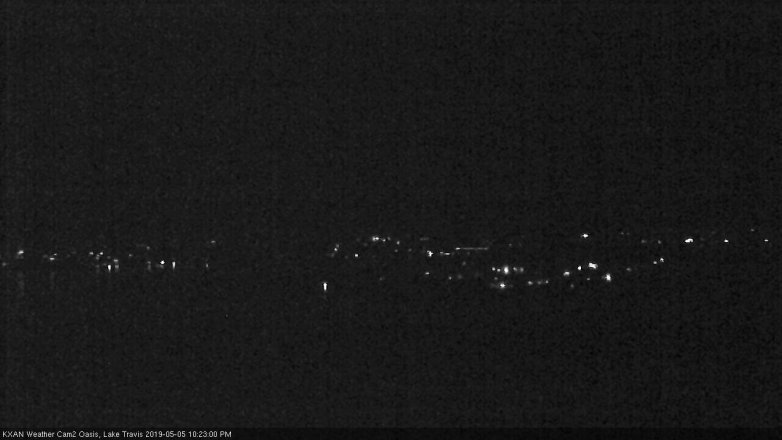 Lake Travis webcam, May 5, 2019 9:25 PM CT