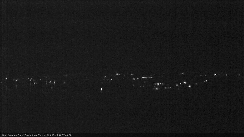 Lake Travis webcam, May 5, 2019 9:40 PM CT