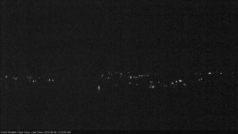 Lake Travis webcam, May 5, 2019 11:25 PM CT