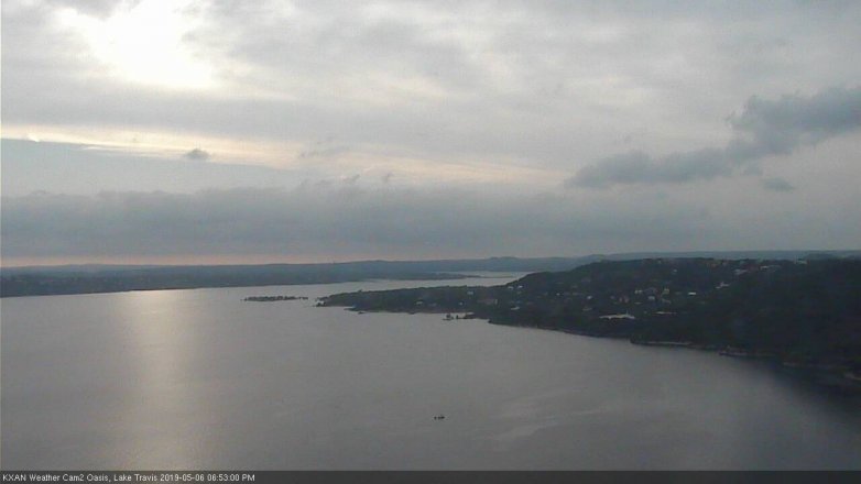 Lake Travis webcam, May 6, 2019 5:55 PM CT