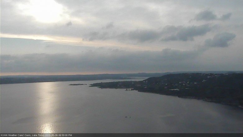 Lake Travis webcam, May 6, 2019 6:00 PM CT