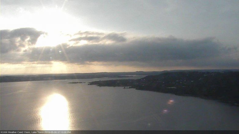 Lake Travis webcam, May 6, 2019 6:20 PM CT