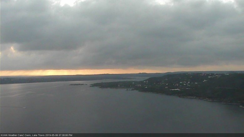 Lake Travis webcam, May 6, 2019 6:40 PM CT