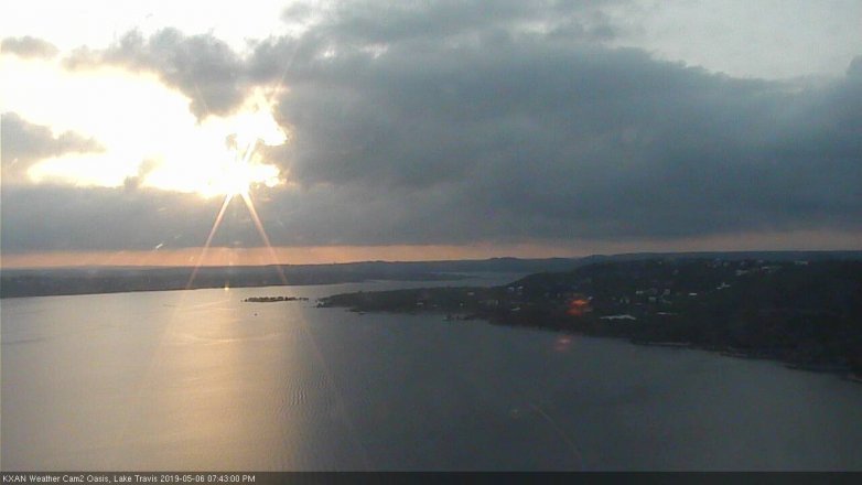 Lake Travis webcam, May 6, 2019 6:45 PM CT