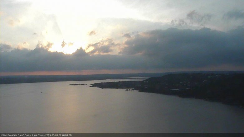 Lake Travis webcam, May 6, 2019 6:50 PM CT