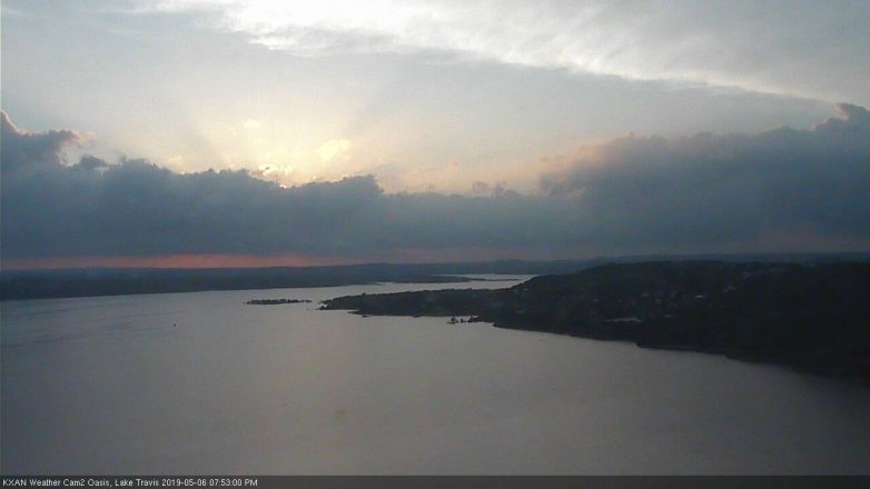 Lake Travis webcam, May 6, 2019 6:55 PM CT