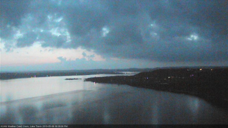 Lake Travis webcam, May 6, 2019 7:40 PM CT