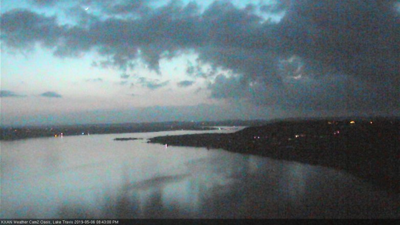 Lake Travis webcam, May 6, 2019 7:45 PM CT