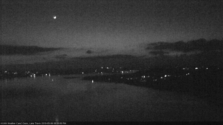 Lake Travis webcam, May 6, 2019 8:00 PM CT