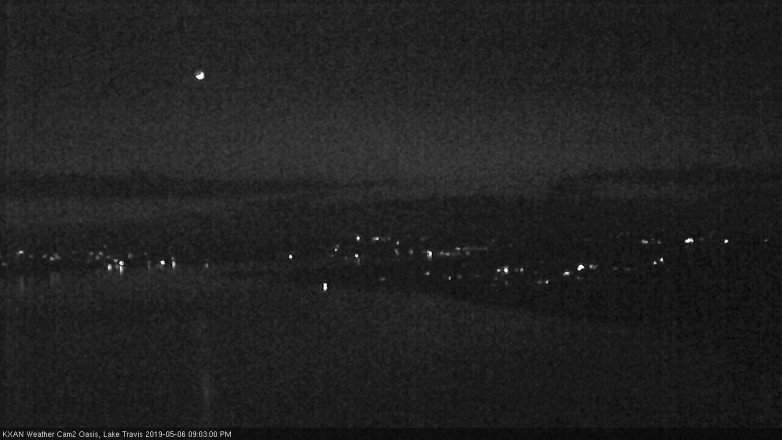 Lake Travis webcam, May 6, 2019 8:05 PM CT