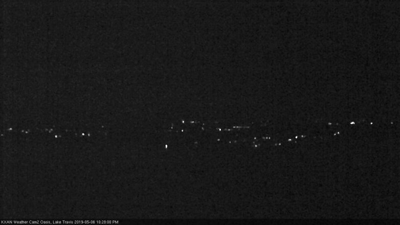 Lake Travis webcam, May 6, 2019 9:30 PM CT