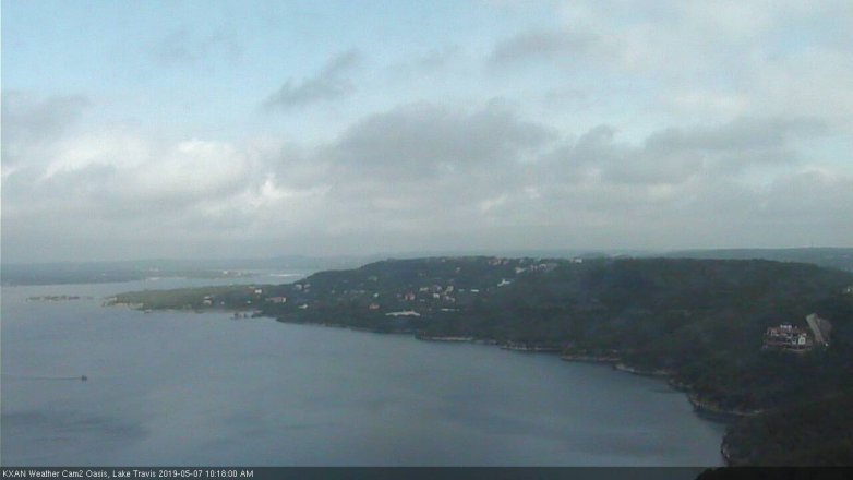 Lake Travis webcam, May 7, 2019 9:20 AM CT