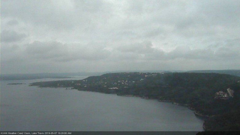 Lake Travis webcam, May 7, 2019 9:30 AM CT