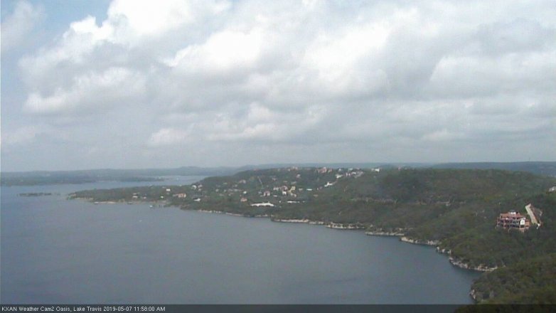 Lake Travis webcam, May 7, 2019 11:00 AM CT