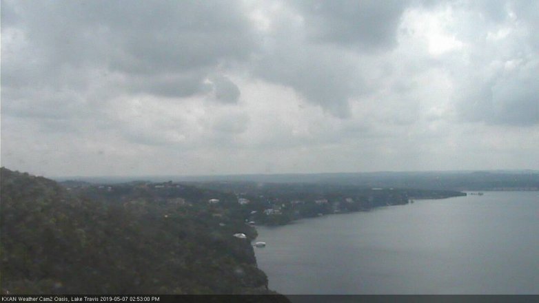 Lake Travis webcam, May 7, 2019 1:55 PM CT