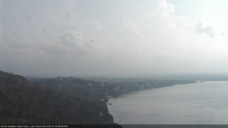 Lake Travis webcam, May 7, 2019 5:00 PM CT