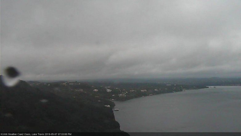 Lake Travis webcam, May 7, 2019 6:35 PM CT