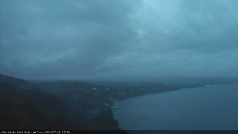Lake Travis webcam, May 7, 2019 7:20 PM CT