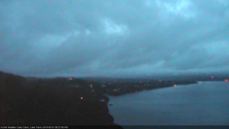 Lake Travis webcam, May 7, 2019 7:30 PM CT
