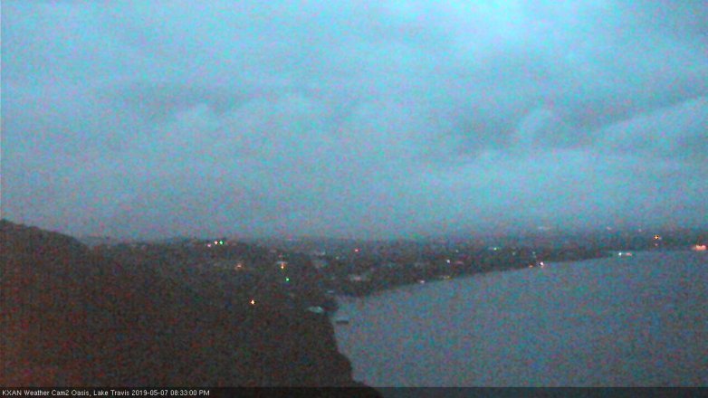 Lake Travis webcam, May 7, 2019 7:35 PM CT