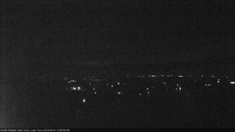 Lake Travis webcam, May 7, 2019 9:10 PM CT