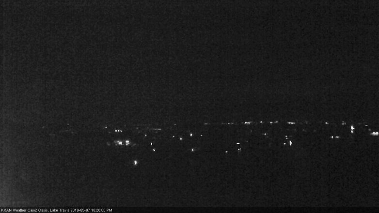 Lake Travis webcam, May 7, 2019 9:30 PM CT
