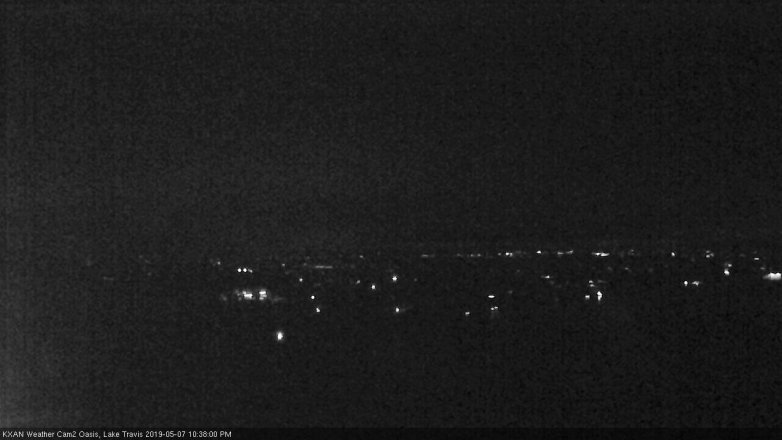 Lake Travis webcam, May 7, 2019 9:40 PM CT