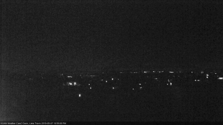 Lake Travis webcam, May 7, 2019 10:00 PM CT