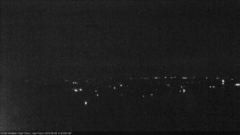 Lake Travis webcam, May 7, 2019 11:05 PM CT