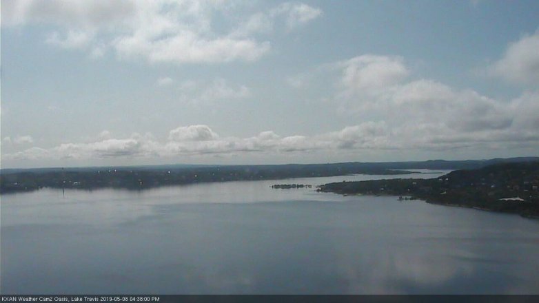 Lake Travis webcam, May 8, 2019 3:40 PM CT