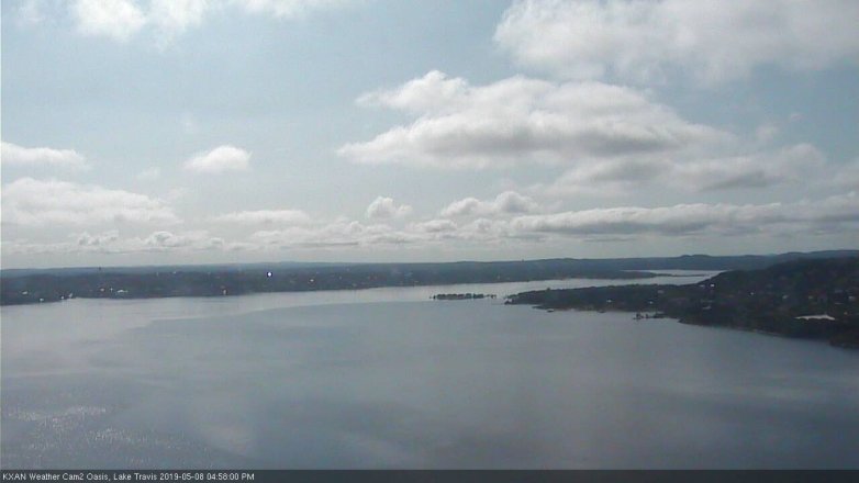 Lake Travis webcam, May 8, 2019 4:00 PM CT