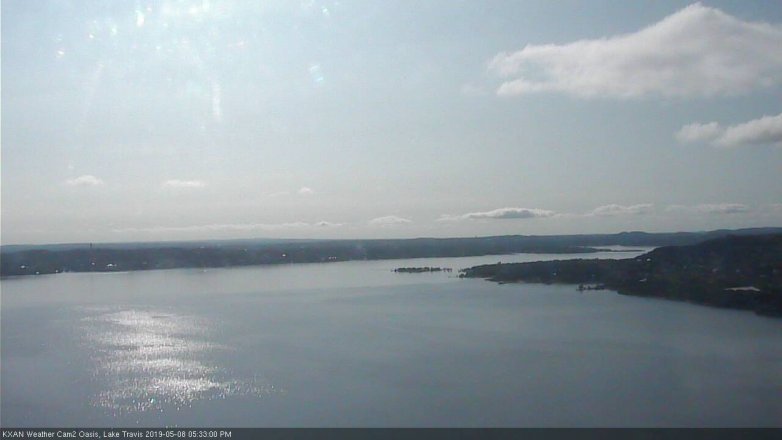 Lake Travis webcam, May 8, 2019 4:35 PM CT