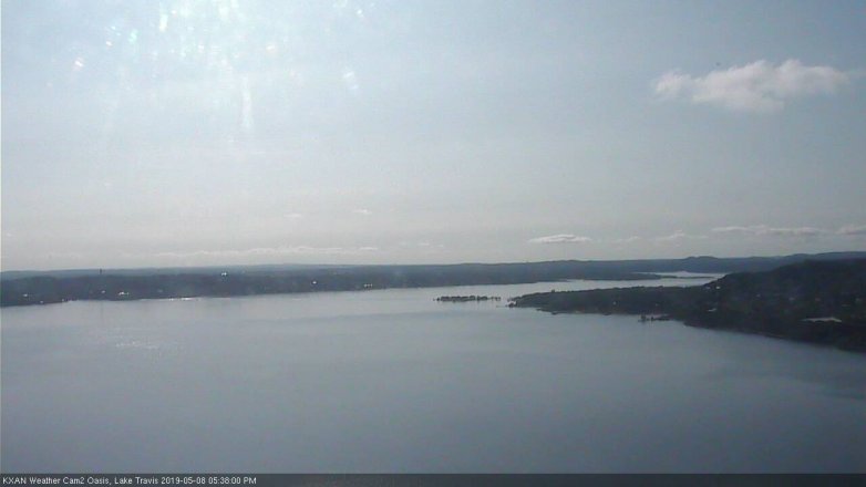Lake Travis webcam, May 8, 2019 4:40 PM CT
