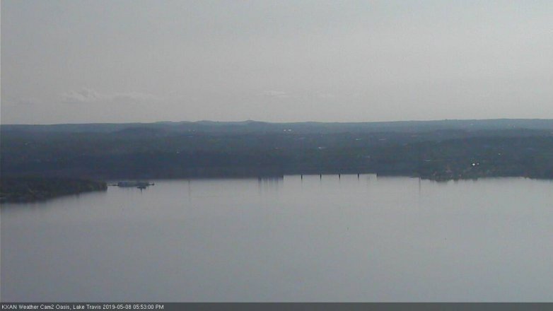 Lake Travis webcam, May 8, 2019 4:55 PM CT