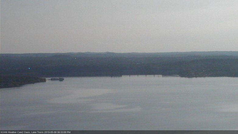 Lake Travis webcam, May 8, 2019 5:35 PM CT