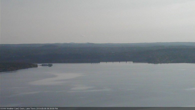Lake Travis webcam, May 8, 2019 5:40 PM CT