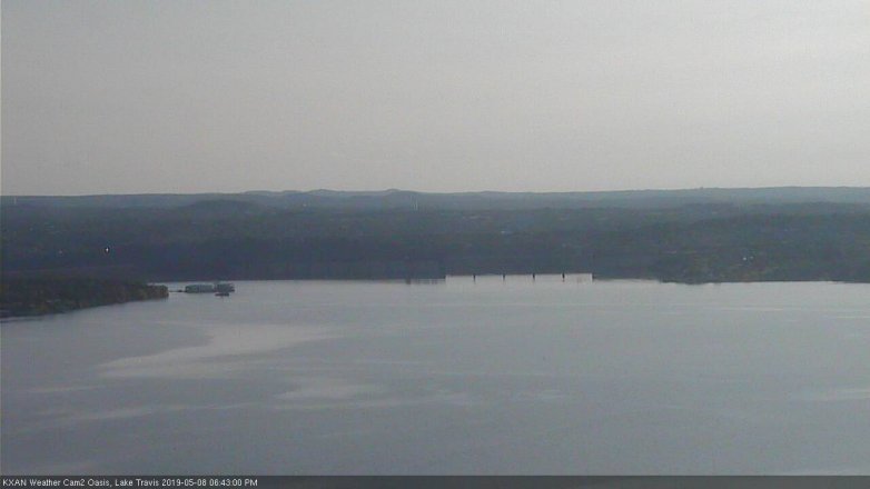 Lake Travis webcam, May 8, 2019 5:45 PM CT