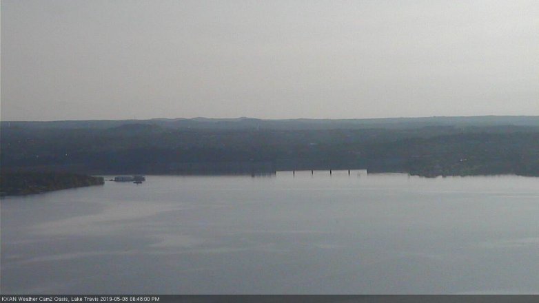 Lake Travis webcam, May 8, 2019 5:50 PM CT