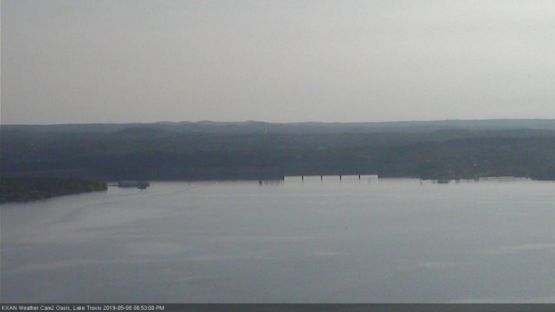 Lake Travis webcam, May 8, 2019 5:55 PM CT