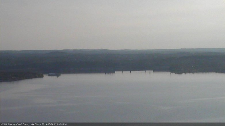 Lake Travis webcam, May 8, 2019 6:05 PM CT