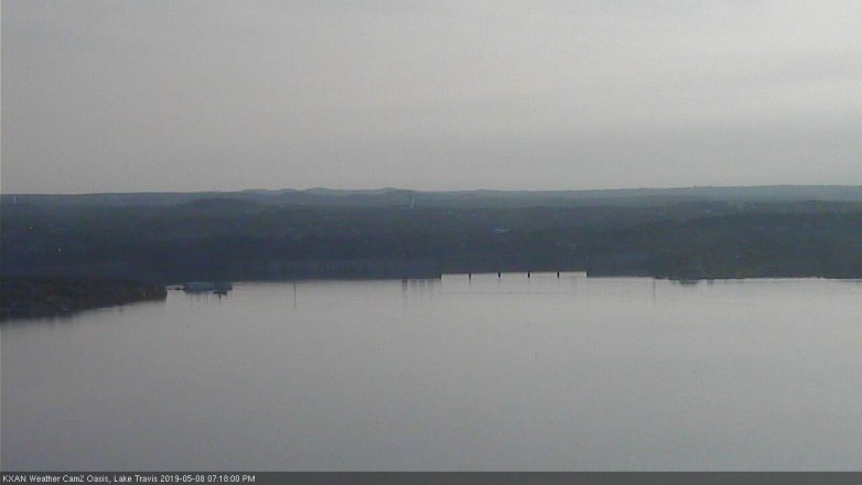 Lake Travis webcam, May 8, 2019 6:20 PM CT