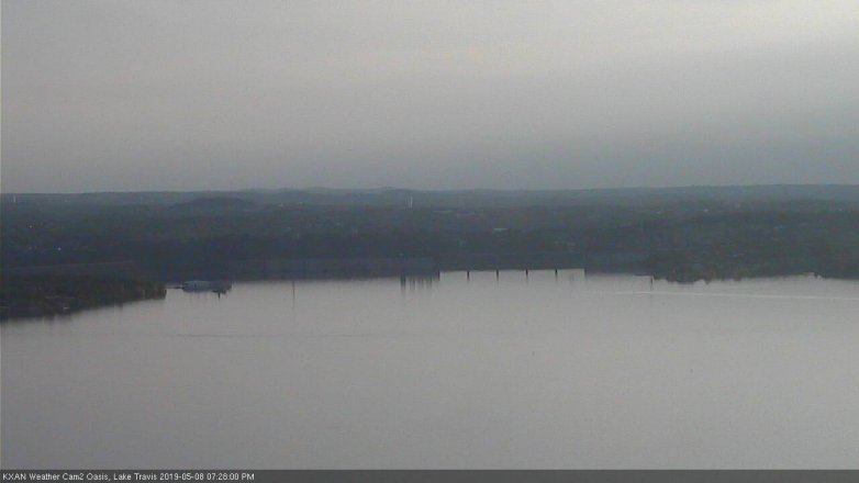 Lake Travis webcam, May 8, 2019 6:30 PM CT