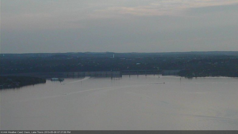 Lake Travis webcam, May 8, 2019 6:40 PM CT