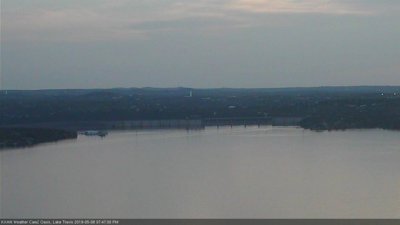 Lake Travis webcam, May 8, 2019 6:50 PM CT