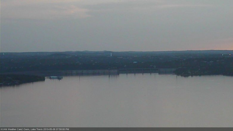 Lake Travis webcam, May 8, 2019 7:00 PM CT