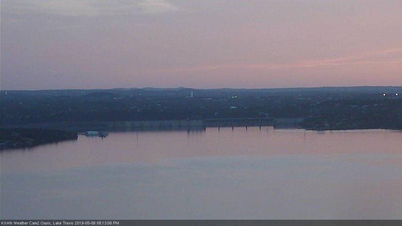 Lake Travis webcam, May 8, 2019 7:15 PM CT