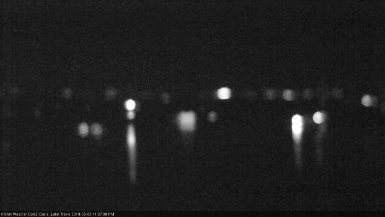 Lake Travis webcam, May 8, 2019 10:10 PM CT