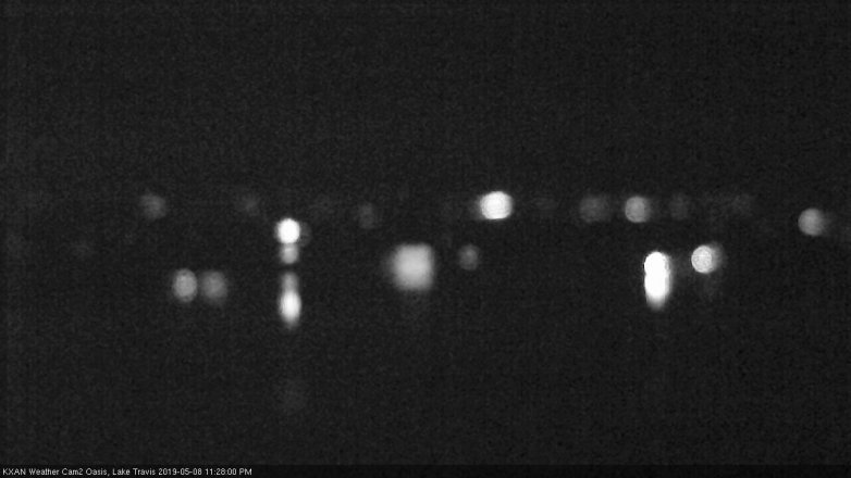 Lake Travis webcam, May 8, 2019 10:30 PM CT