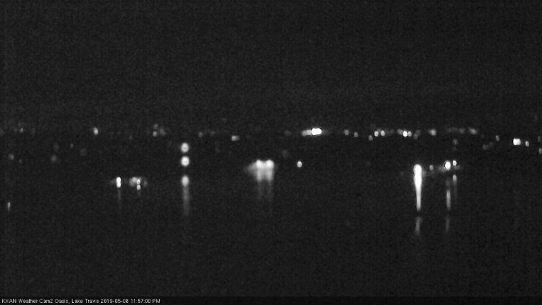 Lake Travis webcam, May 8, 2019 11:00 PM CT