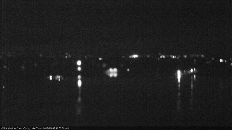 Lake Travis webcam, May 8, 2019 11:10 PM CT